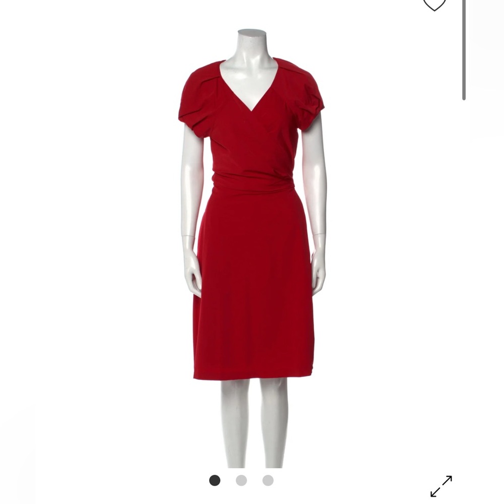 Diane Von Furstenberg Red Cocktail Dress
